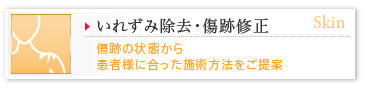 いれずみ除去・傷跡修正